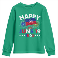 Juneteenth Flag Youth Sweatshirt Black Freedom Black History June 19 1865