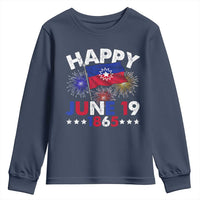 Juneteenth Flag Youth Sweatshirt Black Freedom Black History June 19 1865