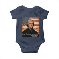 Funny 4th of July Baby Onesie Thomas Jefferson That's Due Tomorrow? - Wonder Print Shop