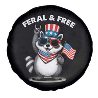 Funny Raccoon July 4th Spare Tire Cover Patriotic Trash Panda Feral But Free - Wonder Print Shop