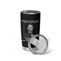 Funny Abraham Lincoln Ford's Theatre Tumbler Cup 4th of July History Awful Would Not Recommend - Wonder Print Shop