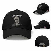 FDR Great Depression Deal With It Baseball Cap Funny History Meme