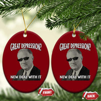 FDR Great Depression Deal With It Ceramic Ornament Funny History Meme