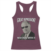 FDR Great Depression Deal With It Racerback Tank Top Funny History Meme