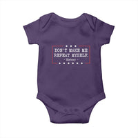 Don't Make Me Repeat Myself History Teacher Baby Onesie - Wonder Print Shop