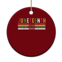 Juneteenth Ceramic Ornament Black History Culture Excellence Respect Retro Vintage - Wonder Print Shop