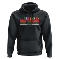Juneteenth Hoodie Black History Culture Excellence Respect Retro Vintage