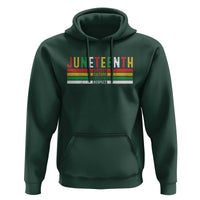 Juneteenth Hoodie Black History Culture Excellence Respect Retro Vintage