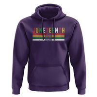 Juneteenth Hoodie Black History Culture Excellence Respect Retro Vintage
