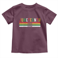 Juneteenth Toddler T Shirt Black History Culture Excellence Respect Retro Vintage