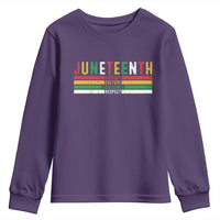 Juneteenth Youth Sweatshirt Black History Culture Excellence Respect Retro Vintage
