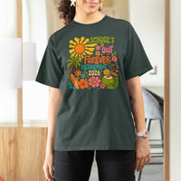 Schools Out Forever Retirement 2026 T Shirt For Women Retired Teacher Gifts Vintage Flower Graphic
