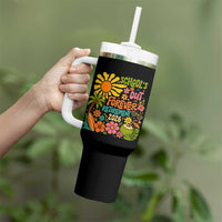 Schools Out Forever Retirement 2026 Tumbler With Handle Retired Teacher Gifts Vintage Flower Graphic