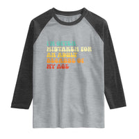 Im Often Mistaken For An Adult Because Of My Age Raglan Shirt Sarcastic Quote Funny Saying Old Guys Birthday Gifts