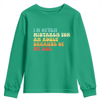 Im Often Mistaken For An Adult Because Of My Age Youth Sweatshirt Sarcastic Quote Funny Saying Old Guys Birthday Gifts