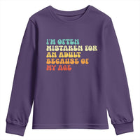 Im Often Mistaken For An Adult Because Of My Age Youth Sweatshirt Sarcastic Quote Funny Saying Old Guys Birthday Gifts