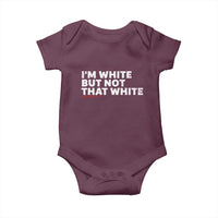 Im White But Not That White Baby Onesie Funny Sayings Meme