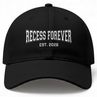 Retired Teacher Baseball Cap Retro Varsity Vintage Recess Forever Retirement 2026
