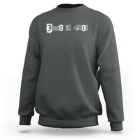 Just A Girl Sweatshirt Gothic Blackletter Typography Design