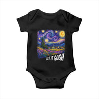 Let it Gogh Funny Vincent Van Gogh Starry Night Baby Onesie