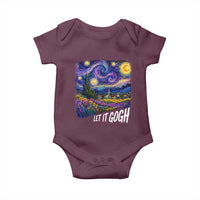 Let it Gogh Funny Vincent Van Gogh Starry Night Baby Onesie