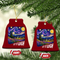 Let it Gogh Funny Vincent Van Gogh Starry Night Ceramic Ornament