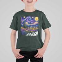 Let it Gogh Funny Vincent Van Gogh Starry Night T Shirt For Kid