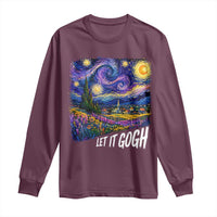 Let it Gogh Funny Vincent Van Gogh Starry Night Long Sleeve Shirt