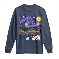 Let it Gogh Funny Vincent Van Gogh Starry Night Long Sleeve Shirt