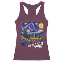 Let it Gogh Funny Vincent Van Gogh Starry Night Racerback Tank Top