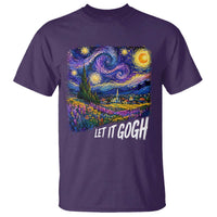 Let it Gogh Funny Vincent Van Gogh Starry Night T Shirt