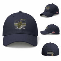 Flounder Fishing Camouflage American Flag Baseball Cap Patriotic Flatfish Angler Gift Saltwater Fishing Lovers