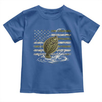 Flounder Fishing Camouflage American Flag Toddler T Shirt Patriotic Flatfish Angler Gift Saltwater Fishing Lovers