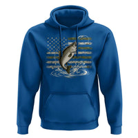 Camouflage American Flag Trout Fishing Hoodie Patriotic Saltwater Angler Gift Sea Fishing Lovers