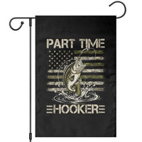 Part Time Hooker Garden Flag Retro Funny Fishing Camouflage Camo US Flag