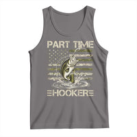 Part Time Hooker Tank Top Retro Funny Fishing Camouflage Camo US Flag
