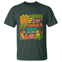 Retired Teacher Gift T Shirt Forever On Summer Break Retirement 2026 Vintage Flower Graphic