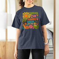 Retired Teacher Gift T Shirt For Women Forever On Summer Break Retirement 2026 Vintage Flower Graphic
