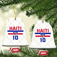 Haiti Haitian Flag Ceramic Ornament Proud Haitienne Cheer Country Favorite Spirit Game Caribbean Souvenir