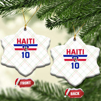 Haiti Haitian Flag Ceramic Ornament Proud Haitienne Cheer Country Favorite Spirit Game Caribbean Souvenir