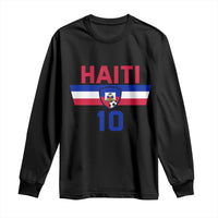 Haiti Haitian Flag Long Sleeve Shirt Proud Haitienne Cheer Country Favorite Spirit Game Caribbean Souvenir
