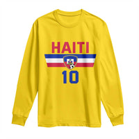 Haiti Haitian Flag Long Sleeve Shirt Proud Haitienne Cheer Country Favorite Spirit Game Caribbean Souvenir