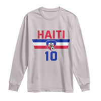 Haiti Haitian Flag Long Sleeve Shirt Proud Haitienne Cheer Country Favorite Spirit Game Caribbean Souvenir
