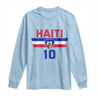Haiti Haitian Flag Long Sleeve Shirt Proud Haitienne Cheer Country Favorite Spirit Game Caribbean Souvenir