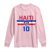 Haiti Haitian Flag Long Sleeve Shirt Proud Haitienne Cheer Country Favorite Spirit Game Caribbean Souvenir