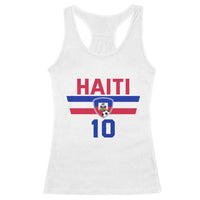 Haiti Haitian Flag Racerback Tank Top Proud Haitienne Cheer Country Favorite Spirit Game Caribbean Souvenir