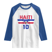 Haiti Haitian Flag Raglan Shirt Proud Haitienne Cheer Country Favorite Spirit Game Caribbean Souvenir