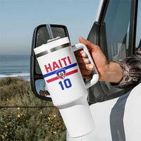 Haiti Haitian Flag Tumbler With Handle Proud Haitienne Cheer Country Favorite Spirit Game Caribbean Souvenir