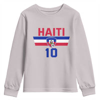 Haiti Haitian Flag Youth Sweatshirt Proud Haitienne Cheer Country Favorite Spirit Game Caribbean Souvenir