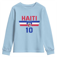 Haiti Haitian Flag Youth Sweatshirt Proud Haitienne Cheer Country Favorite Spirit Game Caribbean Souvenir